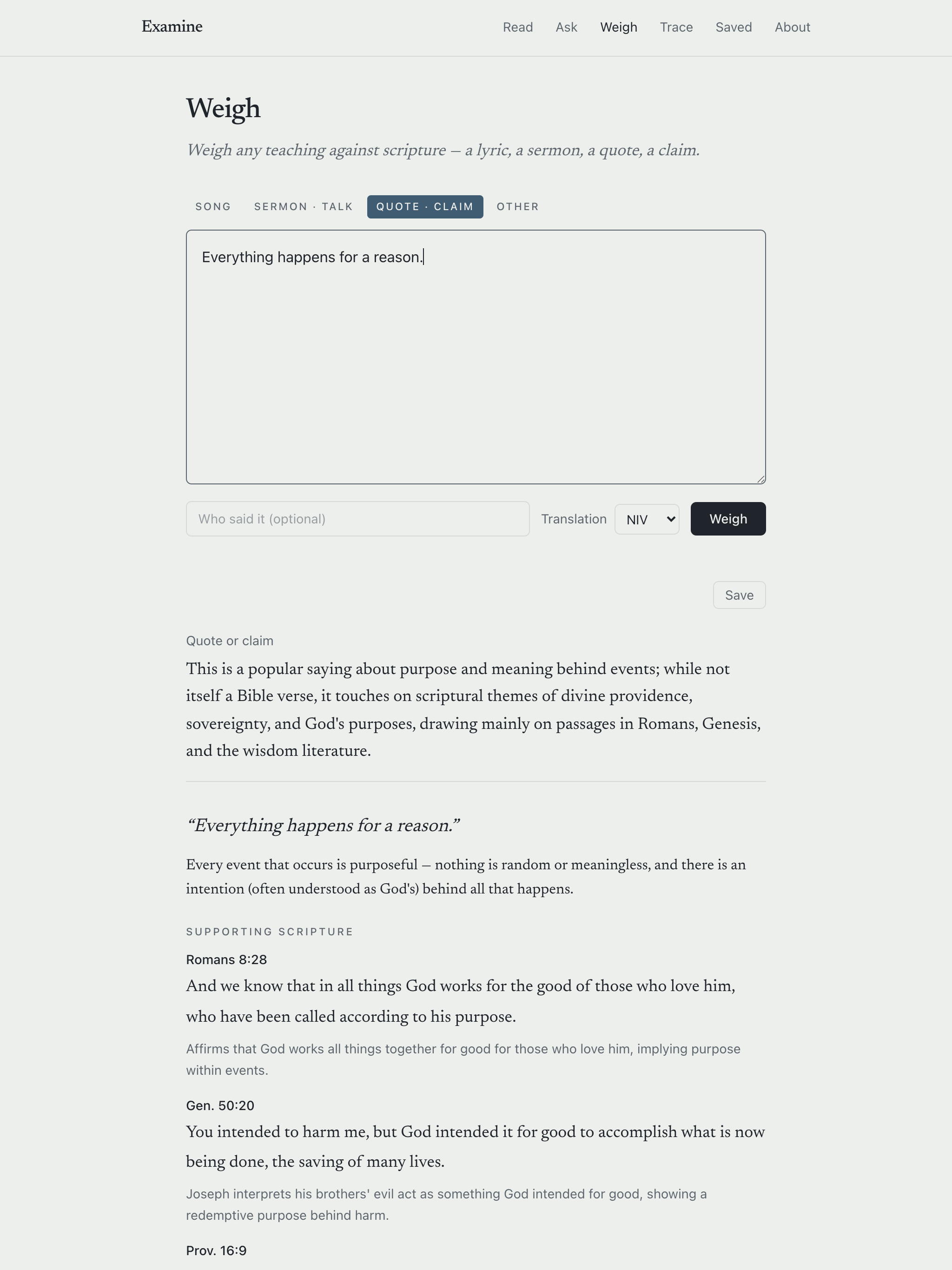 Examine: Scripture screenshot 7