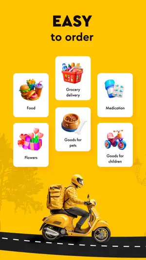 Bond: Taxi and Food Delivery screenshot 3