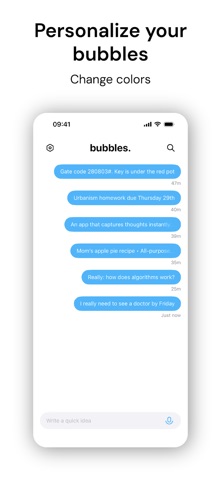 bubbles - Your notes, faster Screenshot 6 of 7