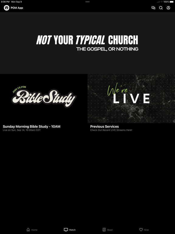 Point of Mercy iPad screenshot 2 - Education app