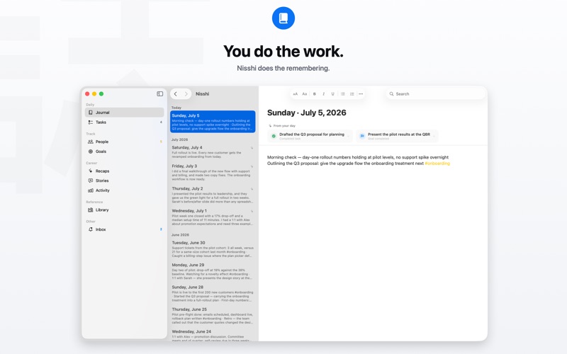 Nisshi - Work Journal screenshot