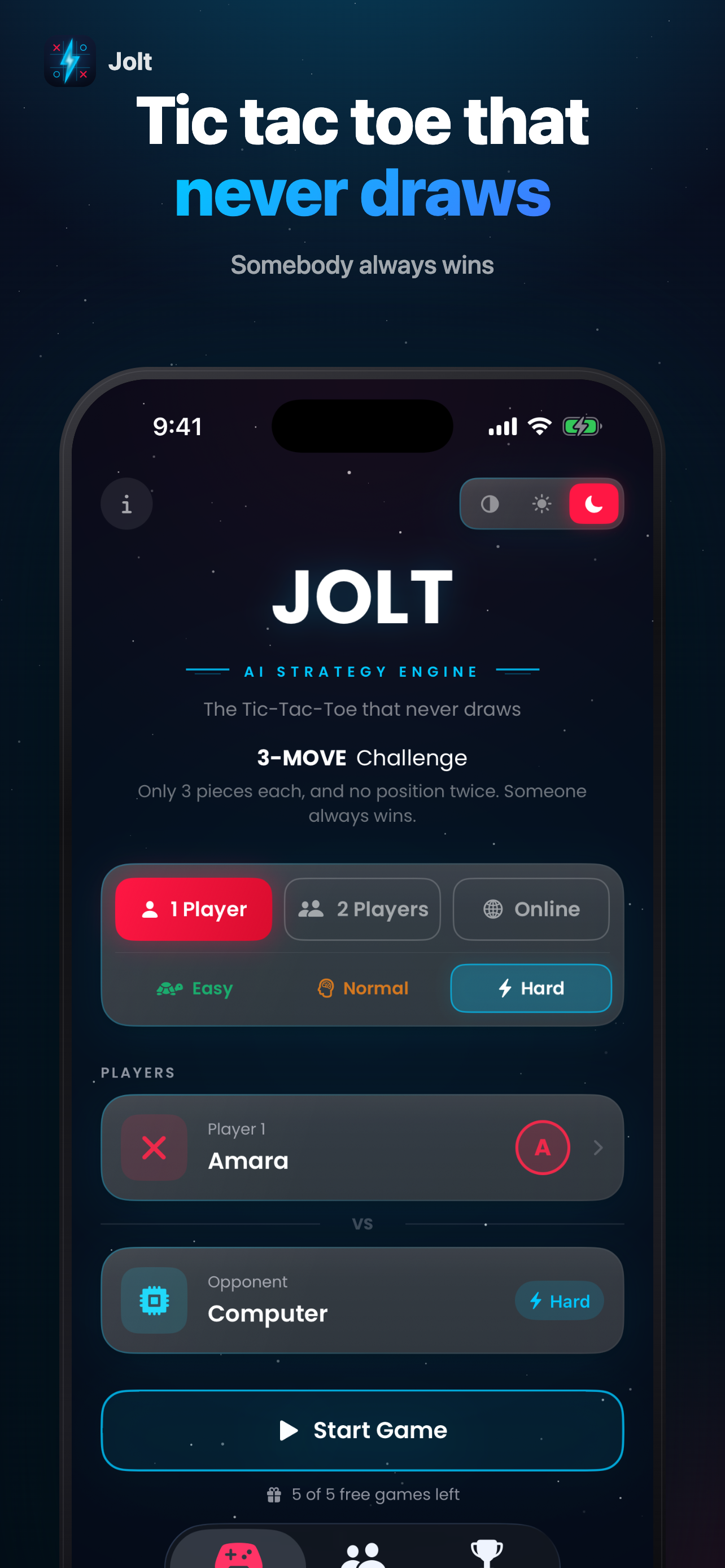 Jolt: Tic Tac Toe