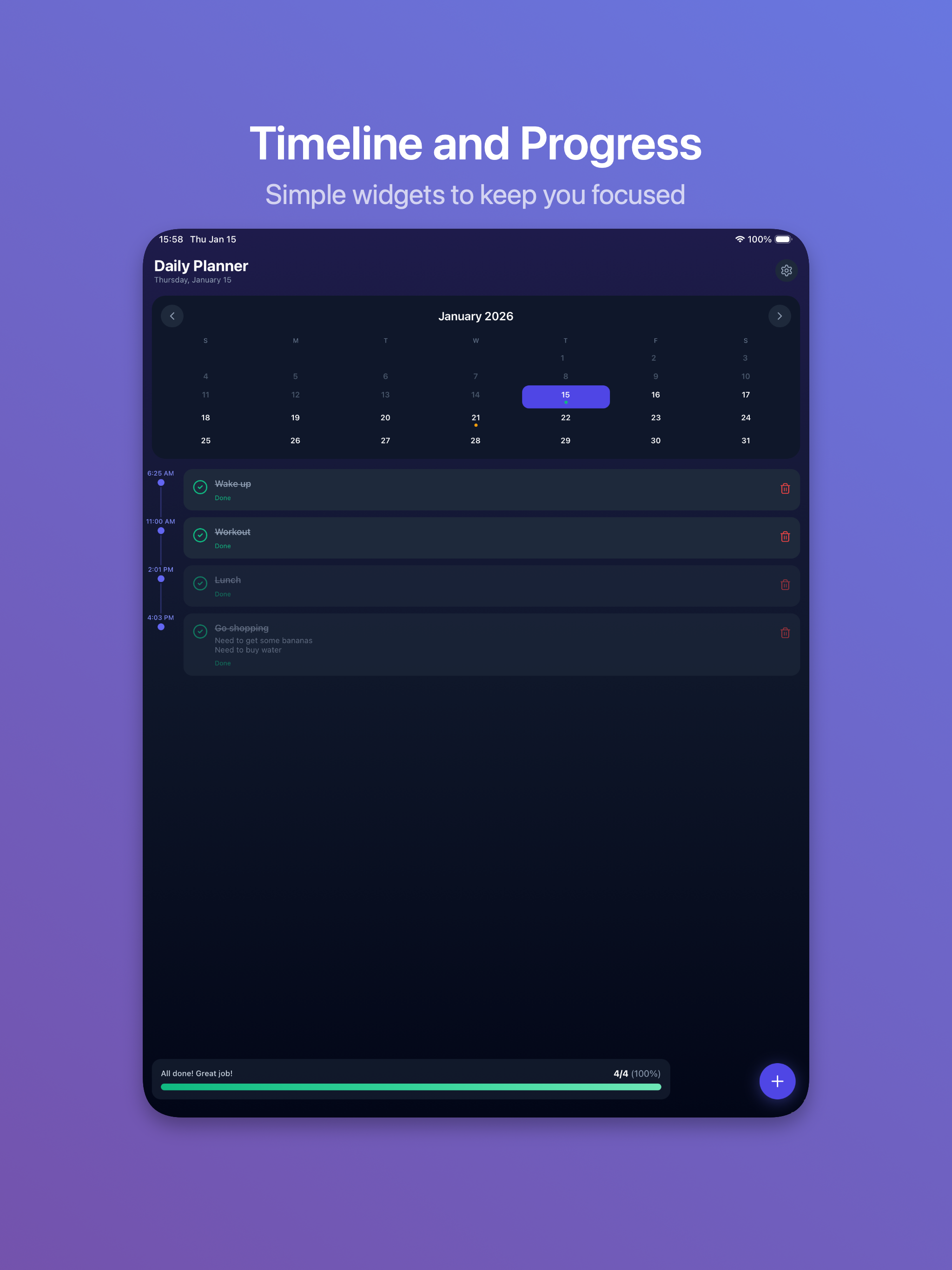 Daily Planner - Goals Tracker screenshot 9