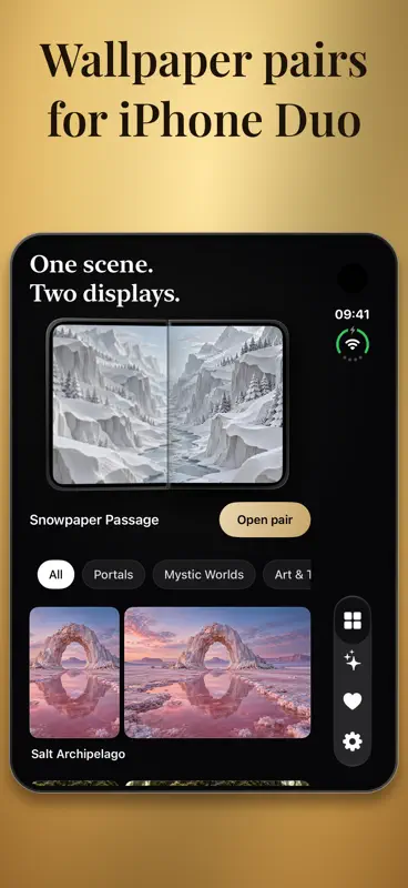 Duo Wallpapers: 4K Foldable screenshot 1 of 5