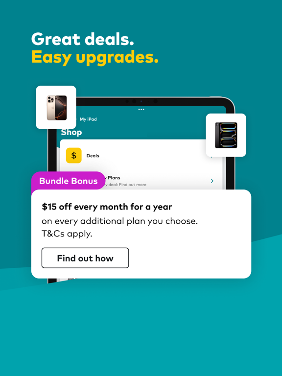 My Optus iPad screenshot 6 - Utilities app