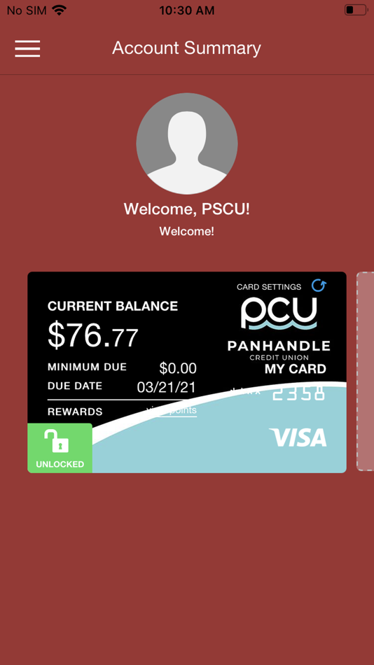 #2. Panhandle Credit Card Manager (iOS) 由: Panhandle Credit Union