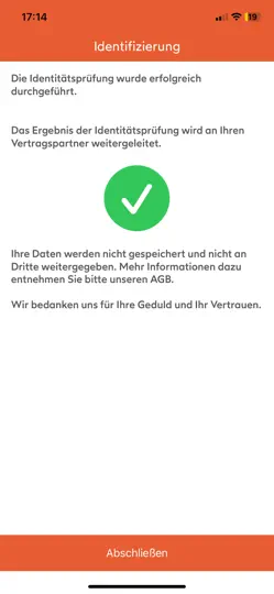 Screenshot von Identity Online auf dem iPhone 4