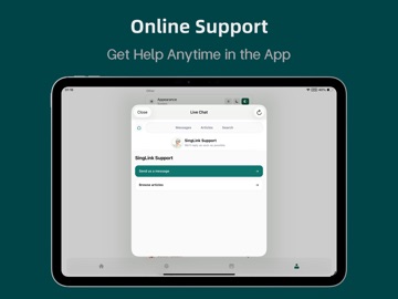 SingLinkVPN iPad screenshot
