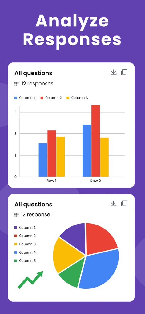 Forms fоr Google Form - Users can gain deep insights into their data, viewing responses through vivid bar chart visualizations and comprehensive pie chart breakdowns.