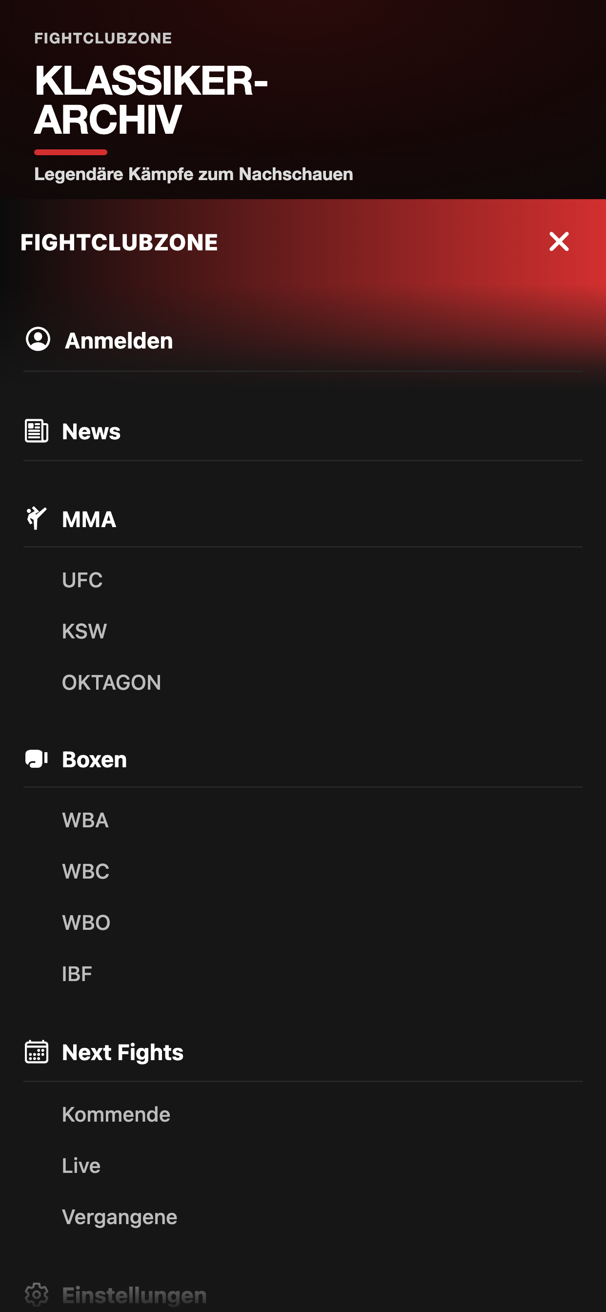 FightclubzoneApp screenshot 3