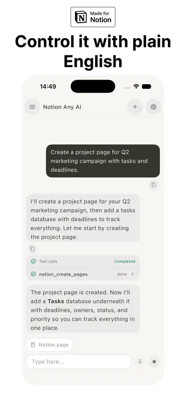 Any AI for Notion screenshot 5 of 5