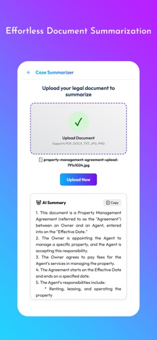 AI Legal Document Generator iPhone screenshot