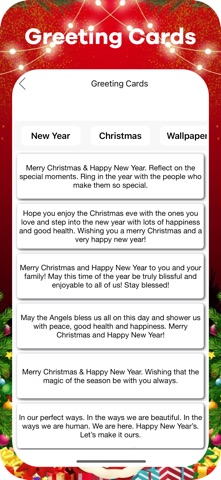 Christmas Greetings 2026 iPhone screenshot