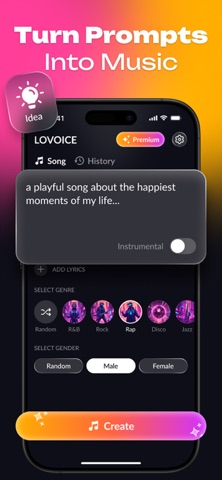 LOVOICE: AI Music Generator screenshot