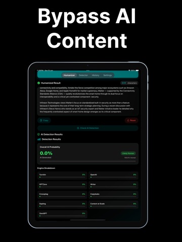 AI Humanizer - Paraphrase Tool iPad screenshot