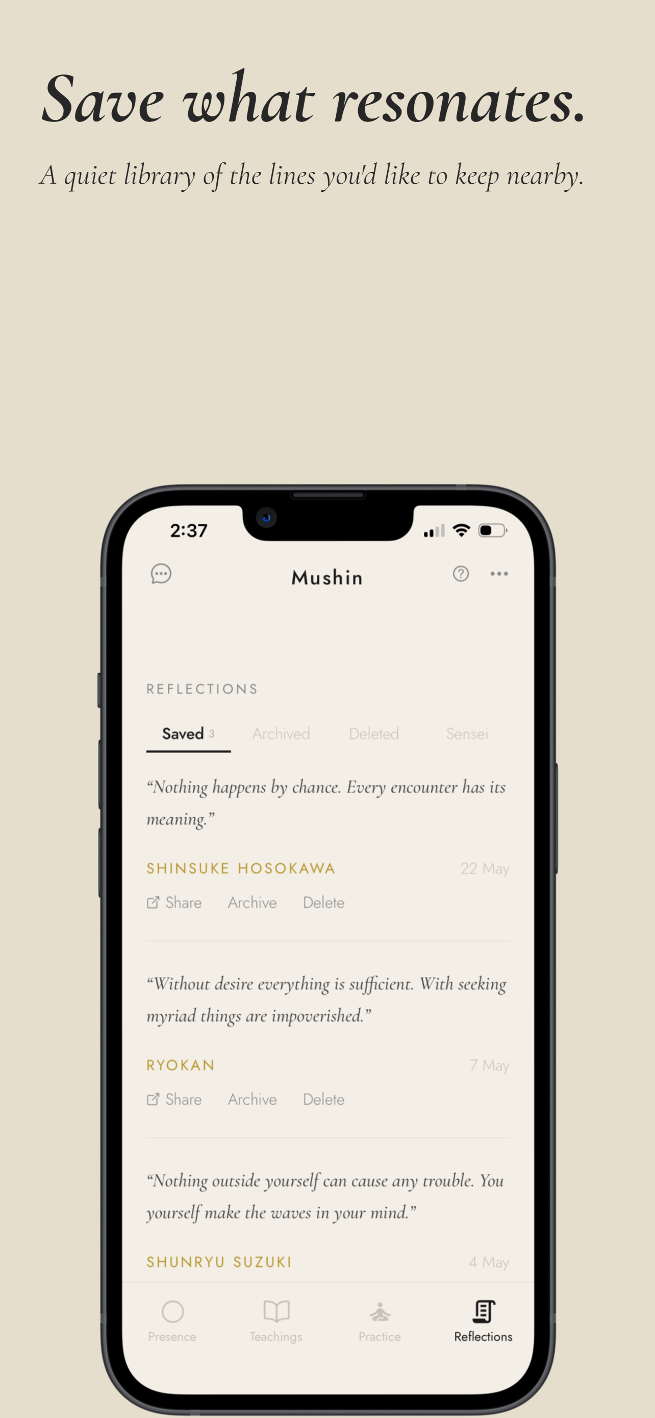 Mushin: Zen Daily Wisdom
