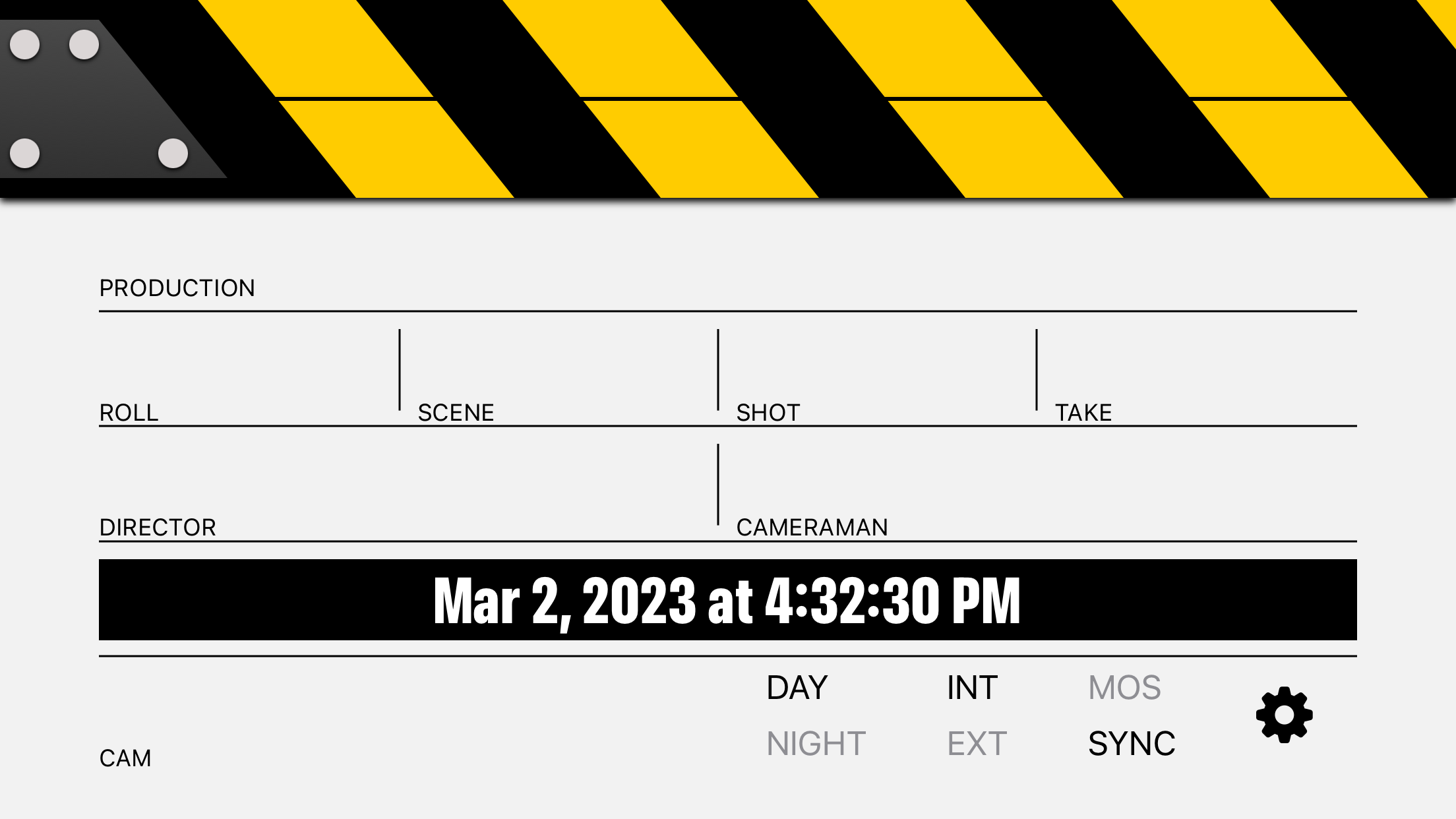 ClapperBoard - Scene Tracker