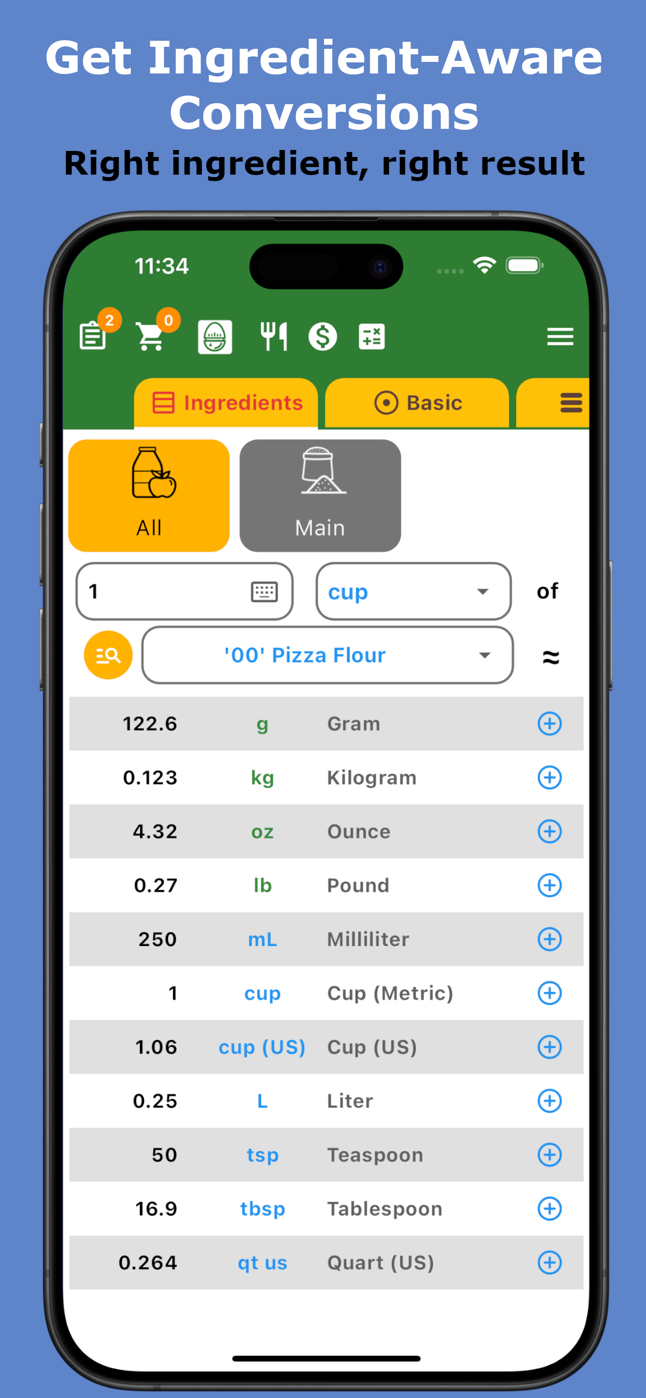 Cooking Converter Plus screenshot 2