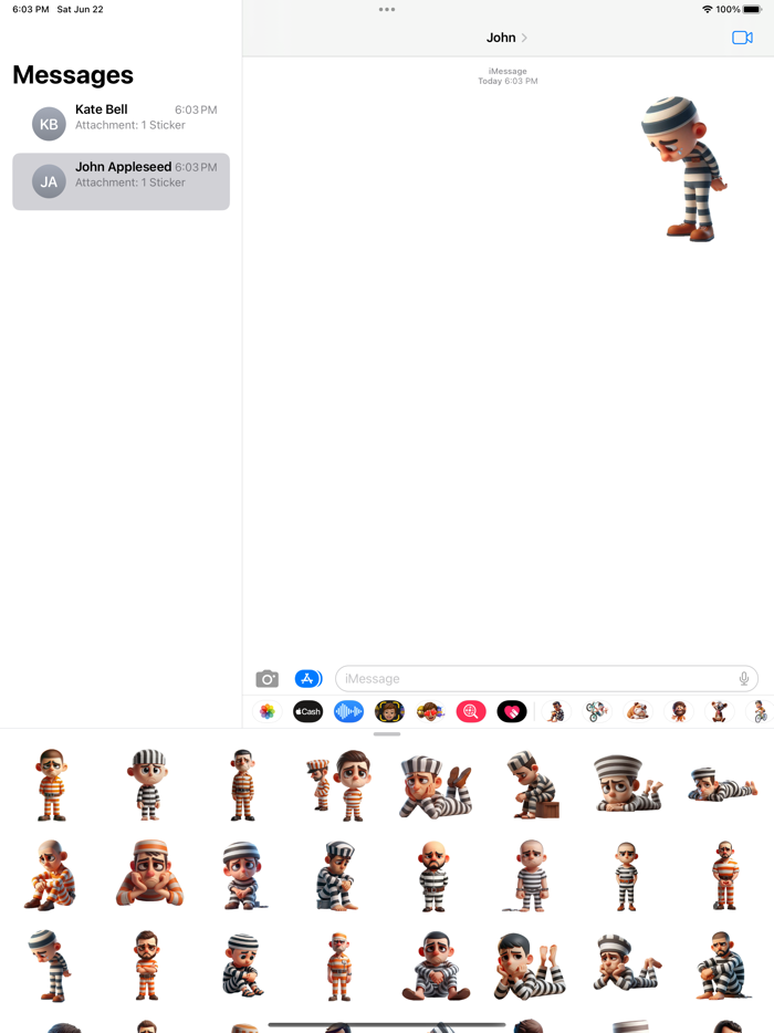 Sad Convict Stickers