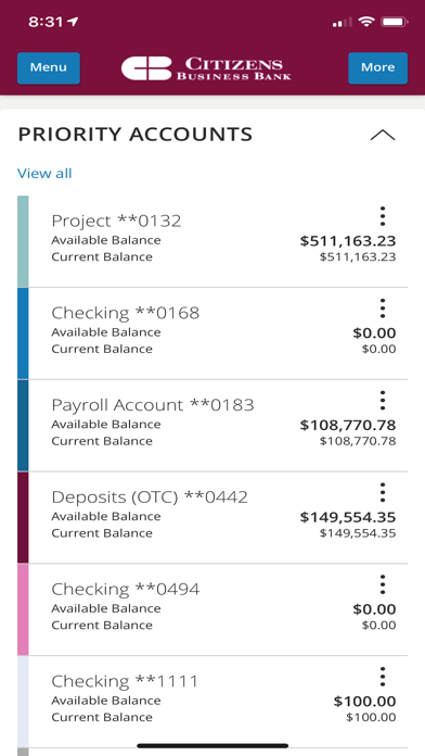 Screenshot 2 of Citizens Business Bank App