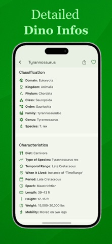 DinoDex iPhone screenshot