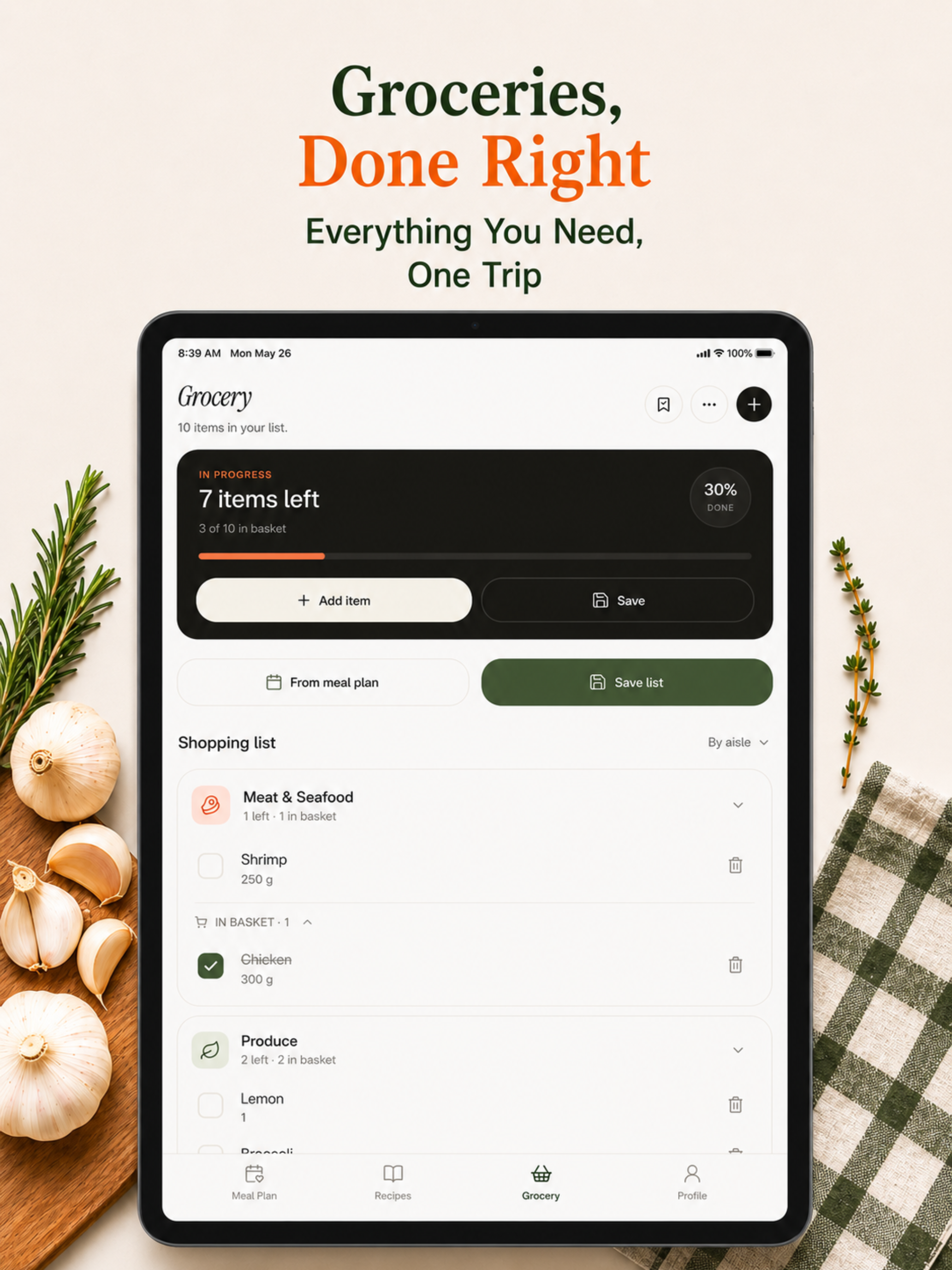PlanNplate : Meals & Grocery screenshot 13