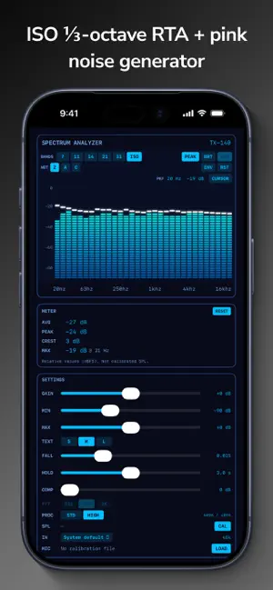 BMA Spectrum Analyzer screenshot 2