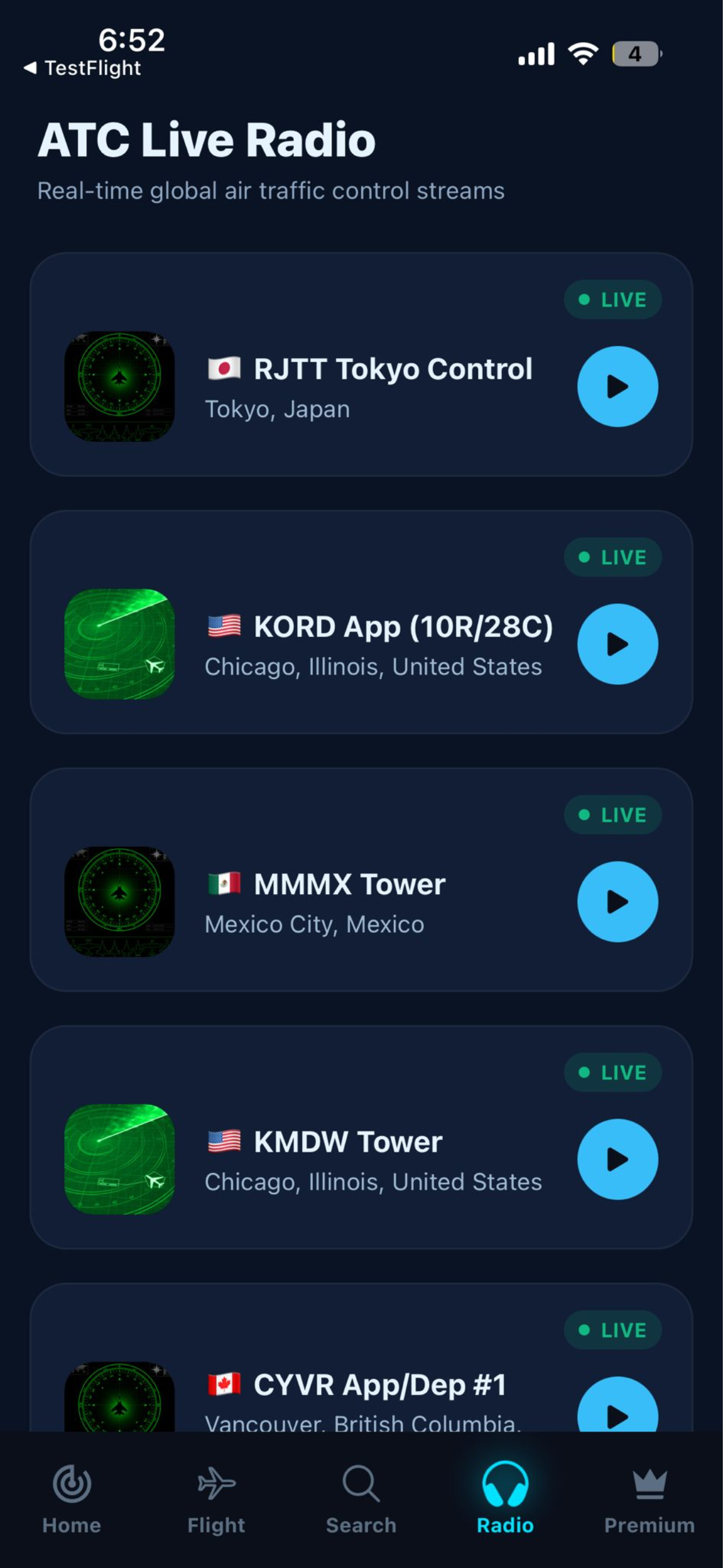 Air Traffic Control App
