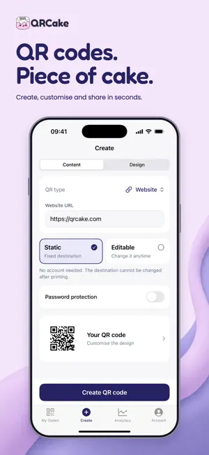 QR Cake - QR Code Generator screenshot 1