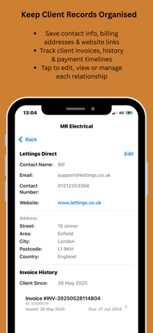Bill M8 Invoicing Screenshot 6 of 7