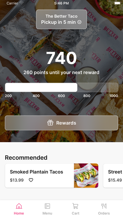 The Better Taco To iPhone screenshot 1 - Food & Drink app