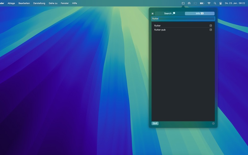 Zshistory screenshot