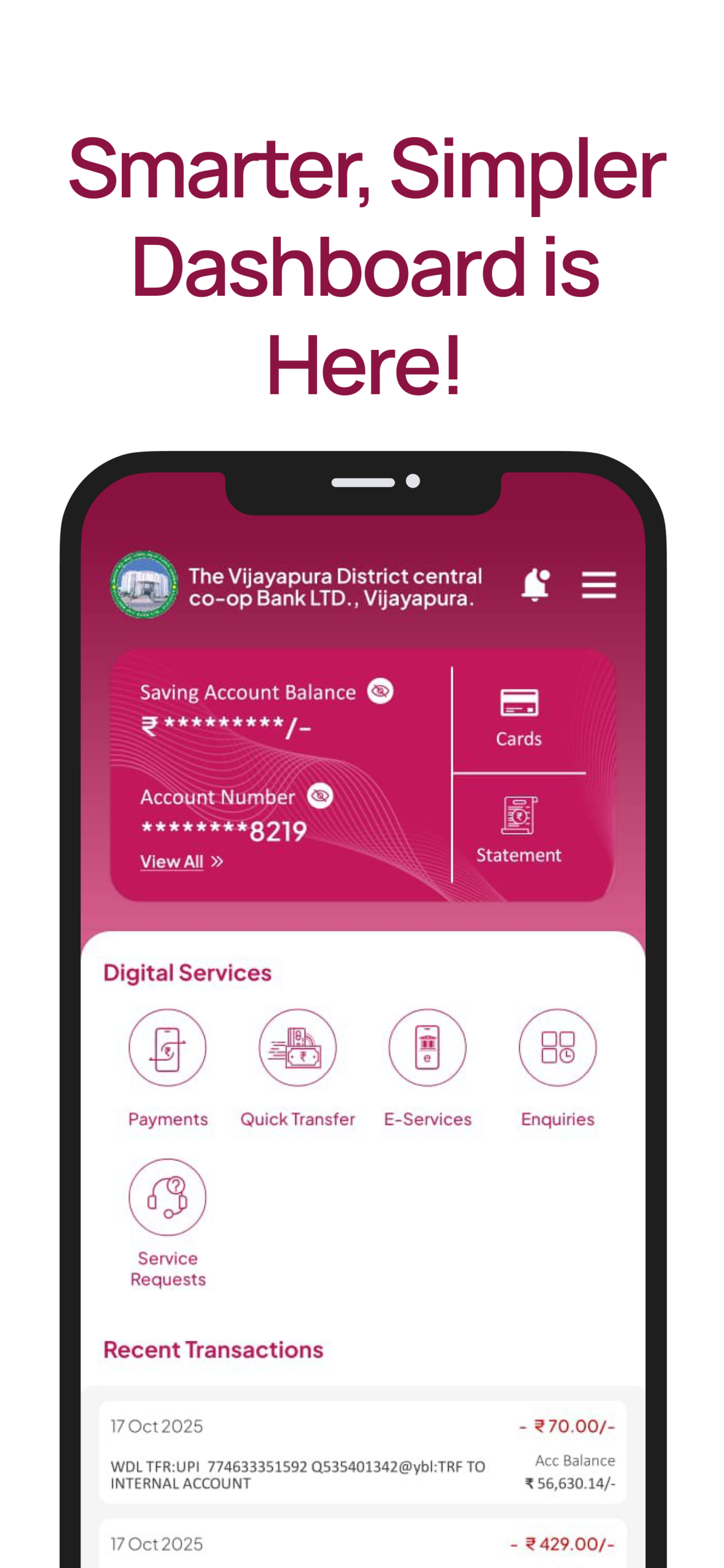 Vijayapura DCC Mobile Banking