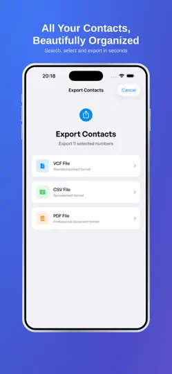 Telefon Rehberi Yedekle Vcard iPhone Ekran Görüntüsü 5