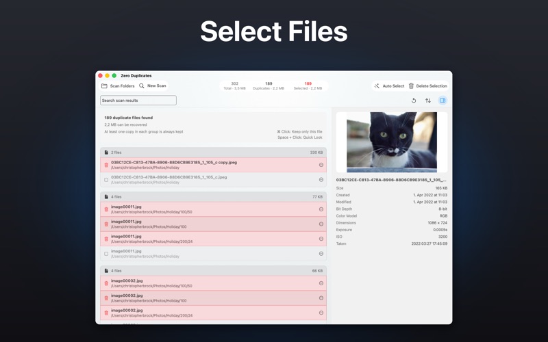 Zero Duplicates Screenshot 3 of 6