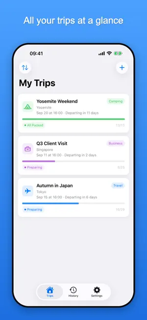 PackMate: Packing List screenshot 1