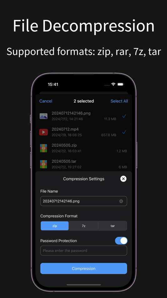 #1. Unzip Pro - zip rar 7z tar (iOS) 由: Beijing Litchi Fun Technology Co., Ltd.