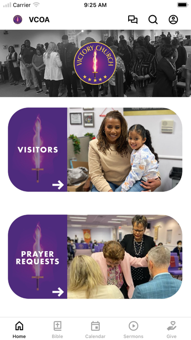Victory Church of Alexandria app screenshot