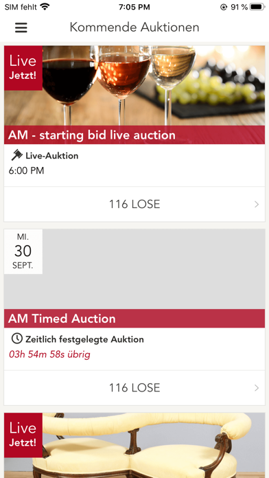 Screenshot 1 of Rotherbaum Auktionshaus App