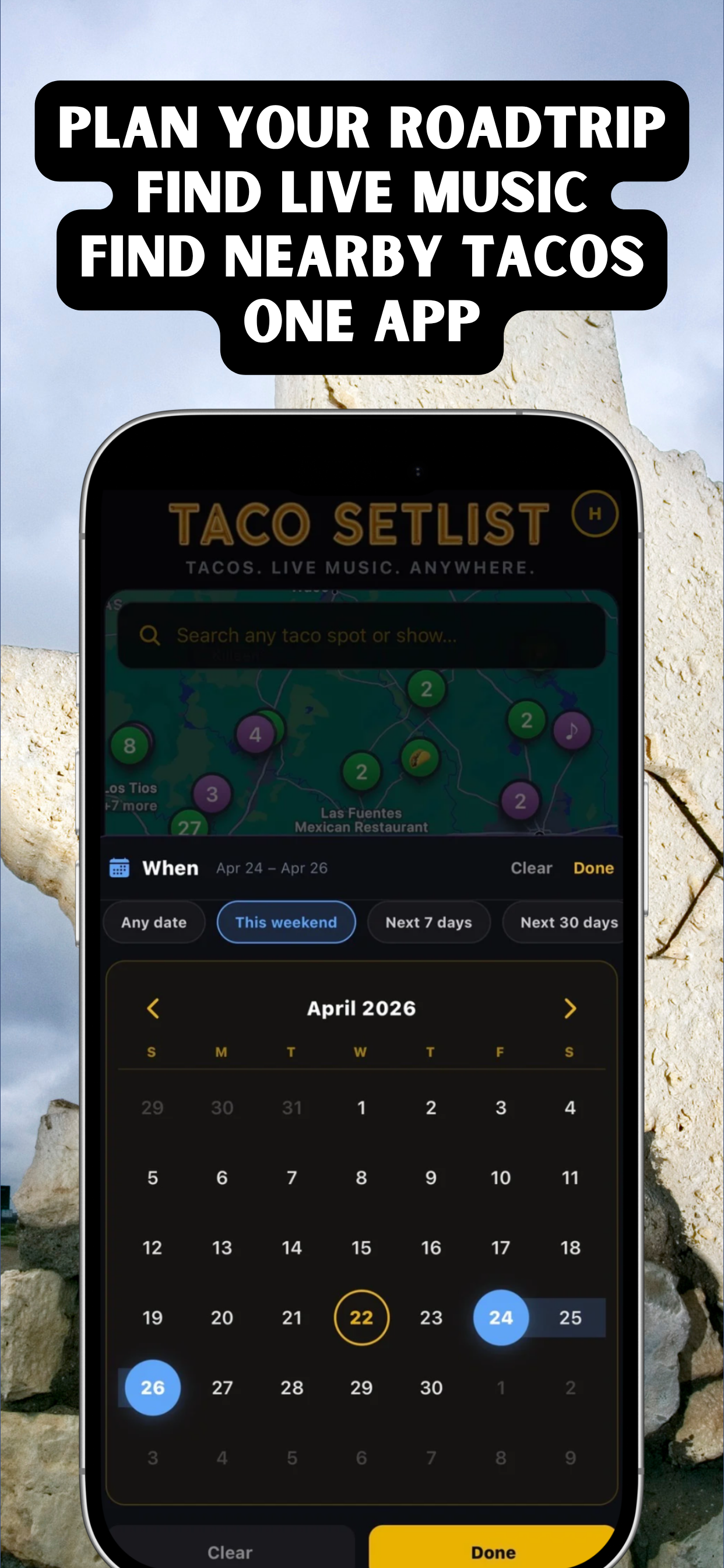 Taco Setlist