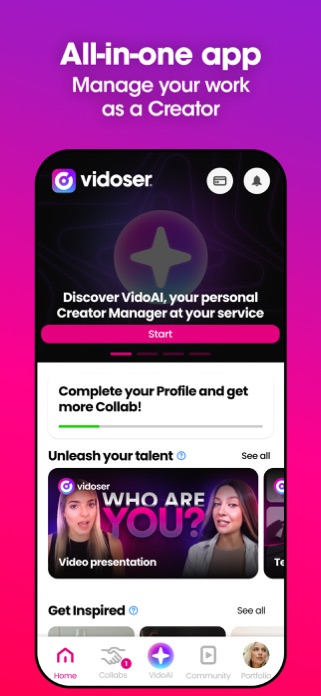 Vidoser - AI Creator Tools Screenshot 1 of 8