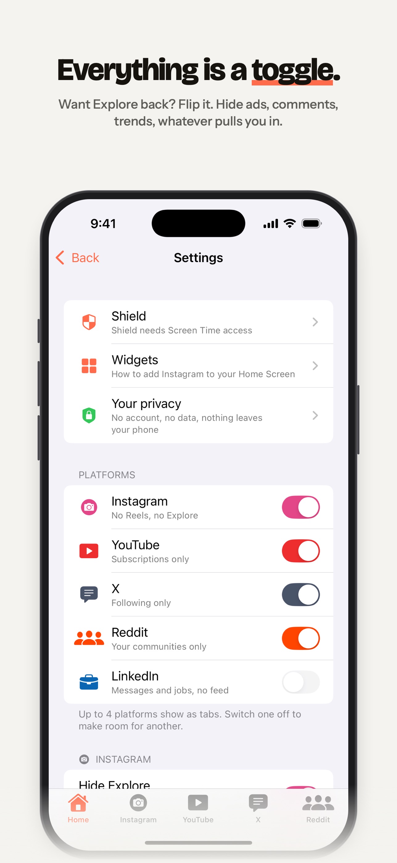 Screenshot 4 of FeedOff: Block Reels & Shorts