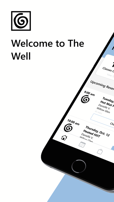 The Well Pilates Studio iPhone screenshot 1 - Health & Fitness app