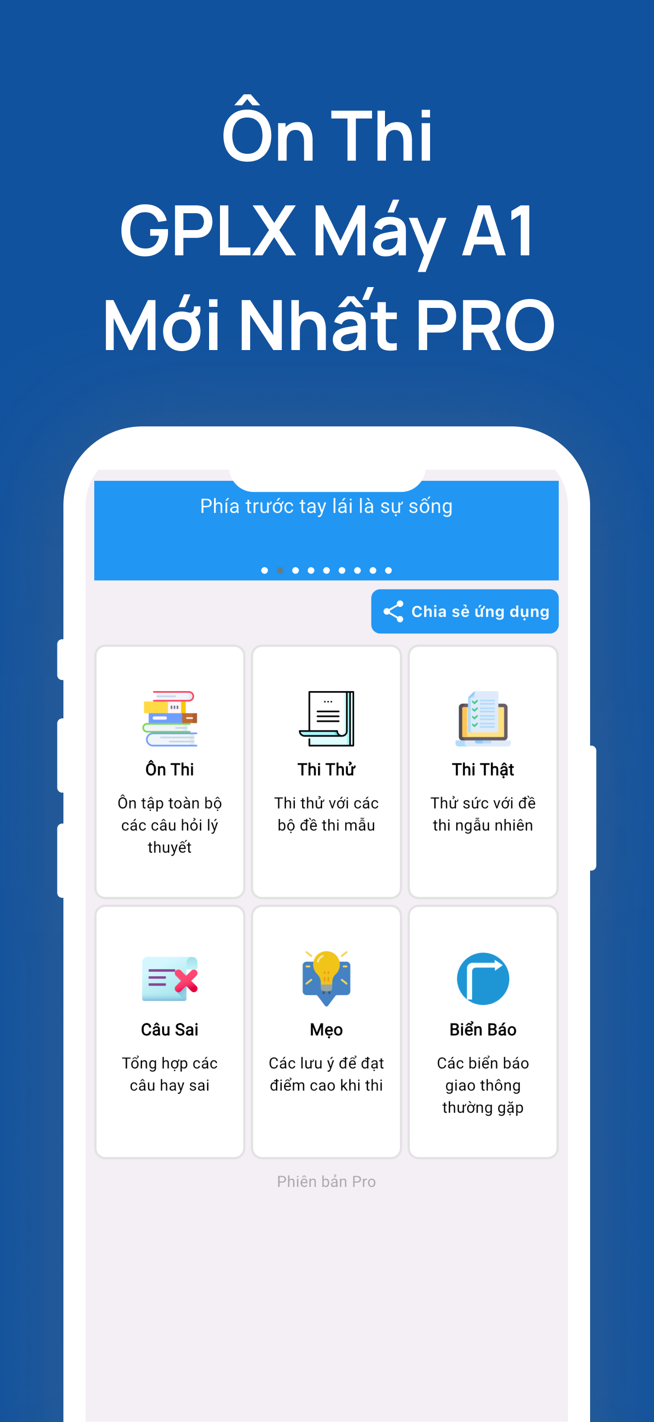 Ôn Thi GPLX Máy A1 Pro