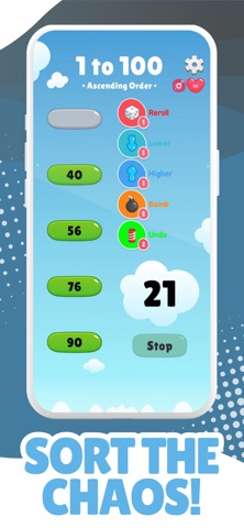 Blind Sort: Order the Numbers Screenshot 1 of 7