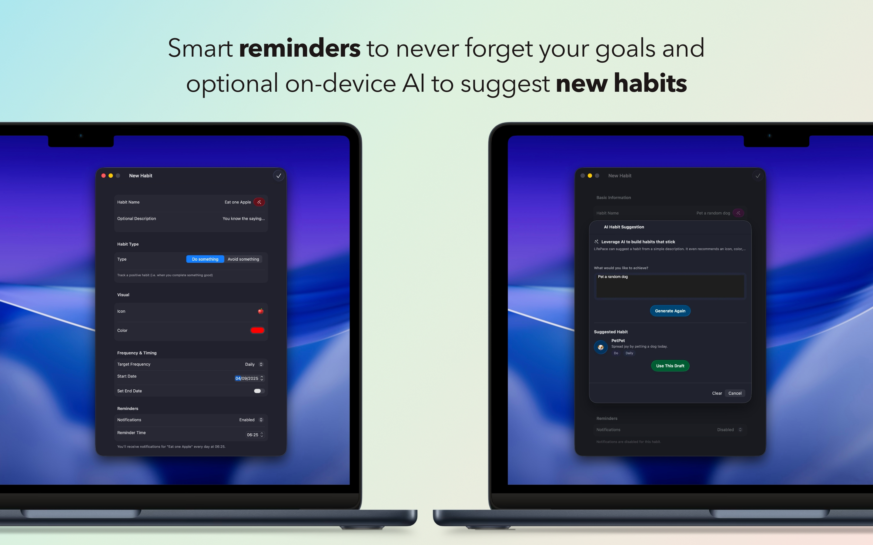LifePace Habit Streaks Tracker