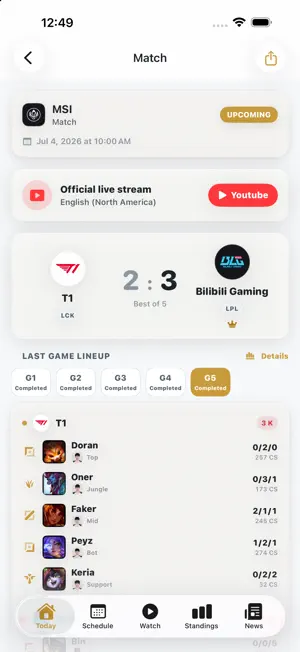 Rift Scout: Esports Fan App screenshot 2