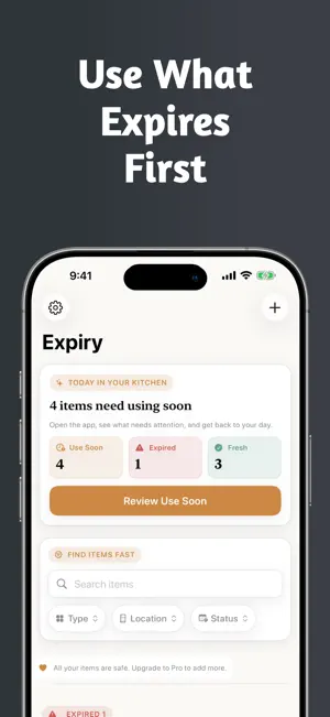 Expiry - Food Tracker screenshot 1