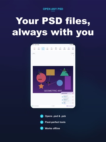 PSD Viewer: Open & View Files iPad screenshot
