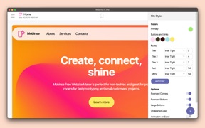 Mobirise Website Builder screenshot